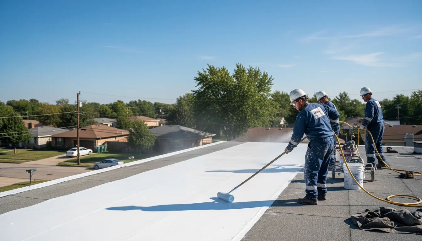 Commercial roof coating in Clayton, KS near me
